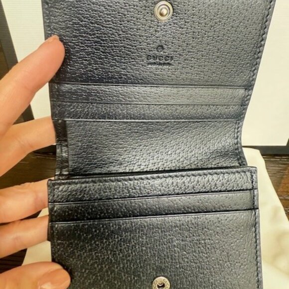 Gucci Ophidia GG Supreme Bi-Fold Wallet – Navy Leather - Picture 4 of 10